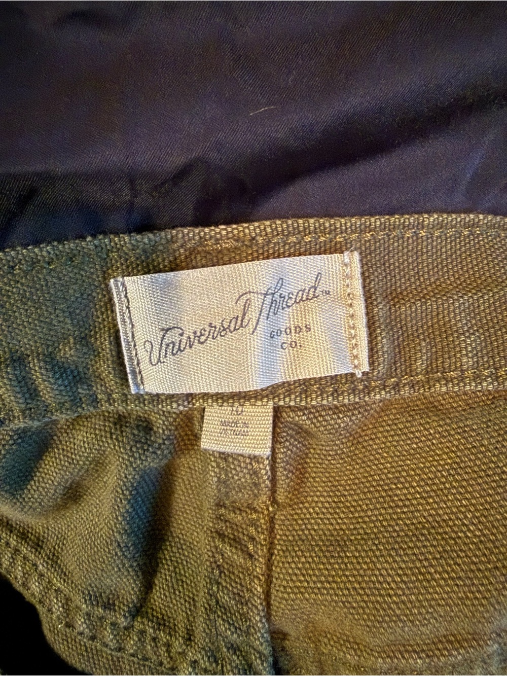 Universal Thread Olive Wide-Leg Utility Pants - Picture 3 of 3